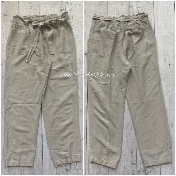 Anthropologie {Cartonnier) linen paper bag waist pants *shop@iamwarrior - Picture 4 of 9